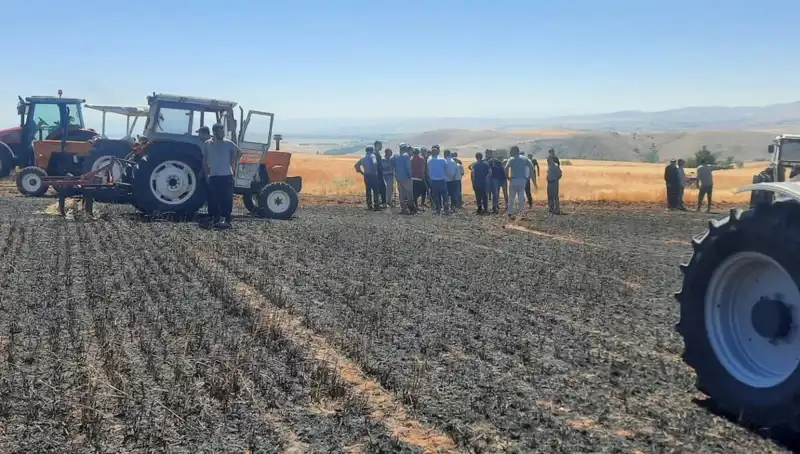 Yozgat'ta 100 Dönüm Tarım Arazisi Kül Oldu: Çiftçiler Zararına Uğradı