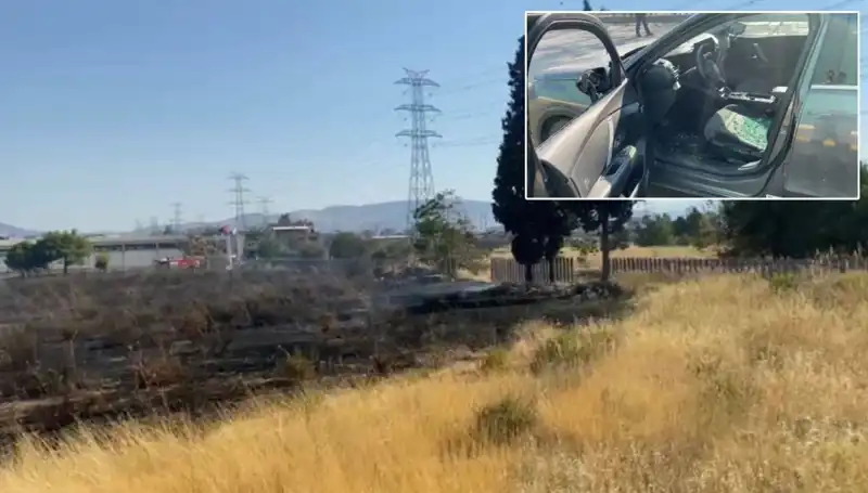 İzmir’de Otluk Alanda Çıkan Yangın, AVM Otoparkını Tehdit Etti!