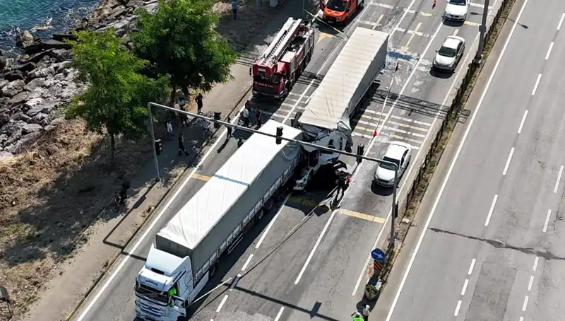 Karadeniz Sahil Yolu'nda Zincirleme Kaza: TIR Şoförünün Ölümü Trajedi Yarattı