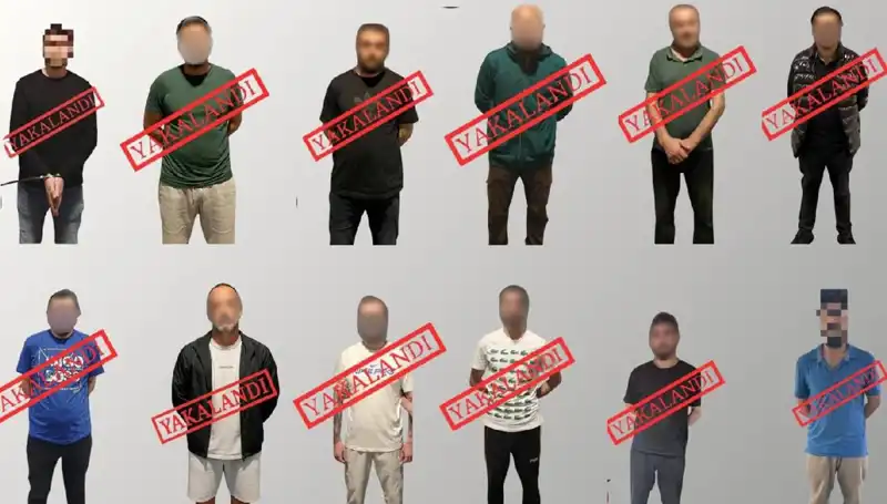 Ulusal Seviye Suçlular: Kırmızı Bültenle Aranan 12 Kişi Eş Zamanlı Operasyonla Yakalandı