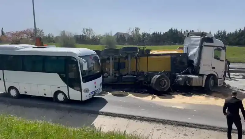 Büyükçekmece TEM Otoyolu'nda Kaza: 3 Saat Süren Tam Durma ve Uzayan Kuyruklar