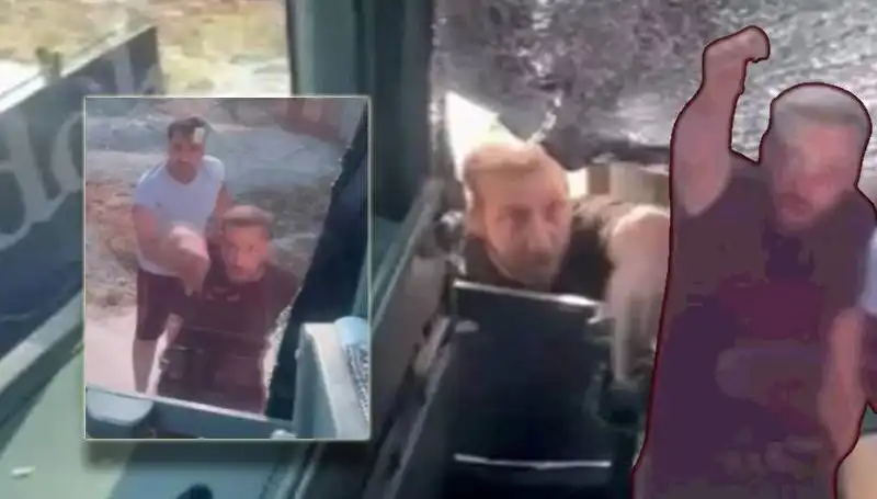 Turist Otobüsüne Taşlı Saldırı: Şoför Yaralandı, Panik Anları Yaşandı